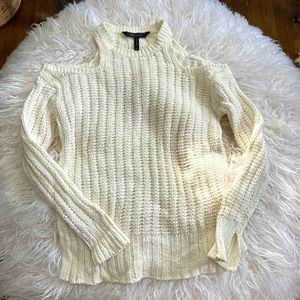 BCBG Max Azria cold shoulder sweater